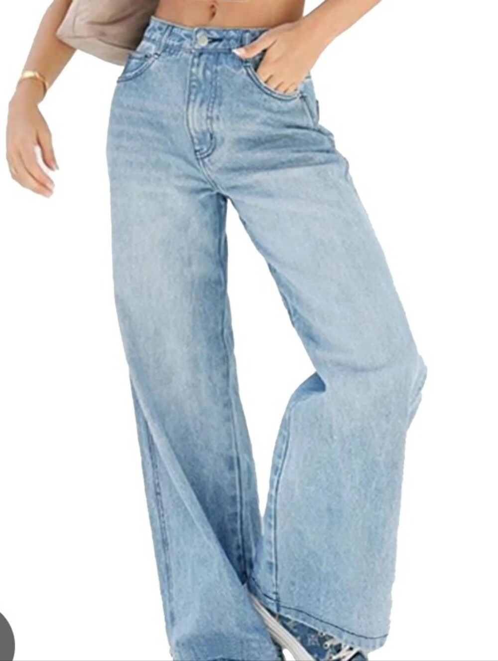 SO Super High-Rise Wide Leg Jeans Size (11) 30"  Waist